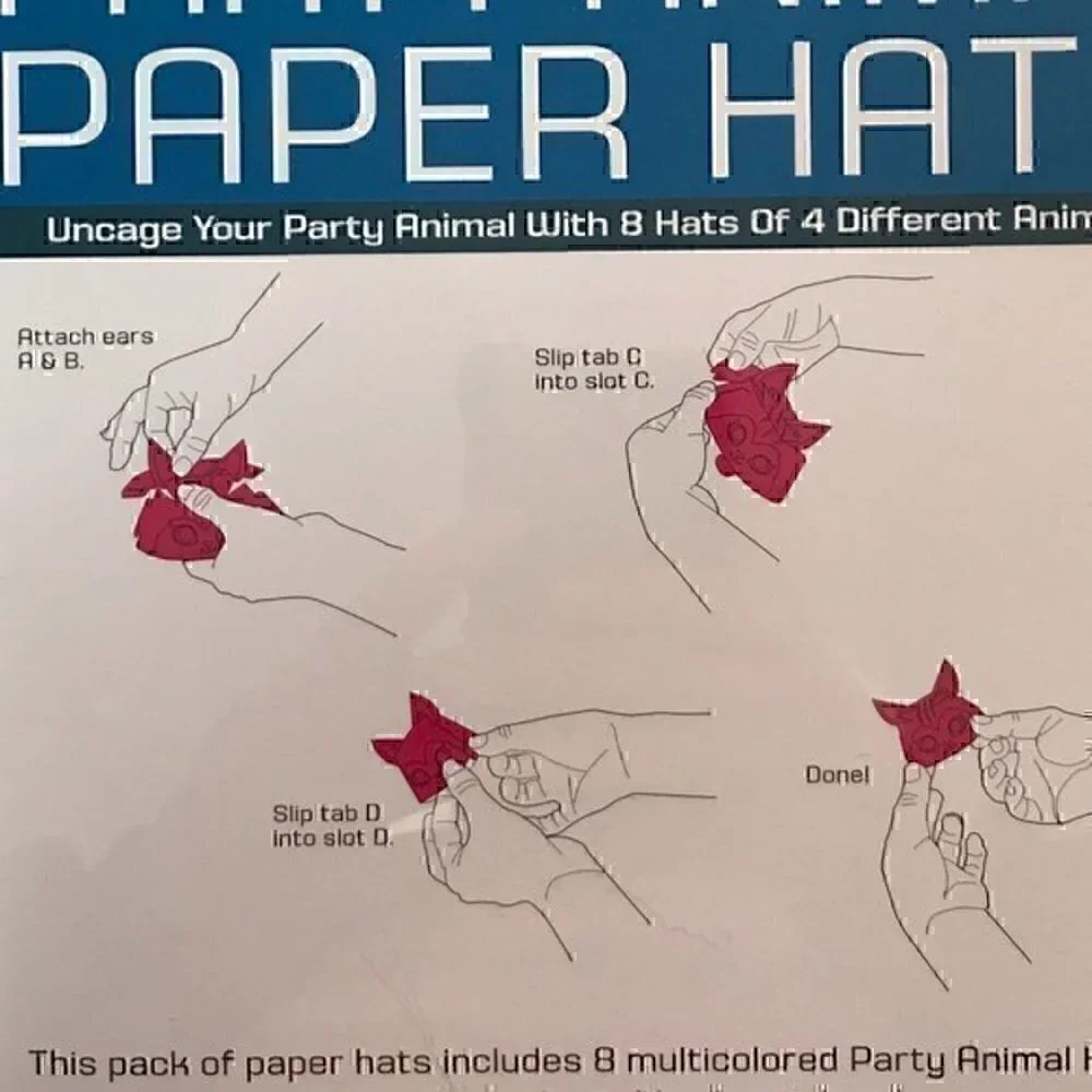 Gamago Party Animal Paper Hats
